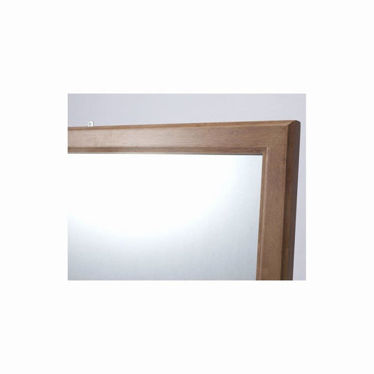 Wall Mounted Face Mirror MH360 (S Size) Light Brown