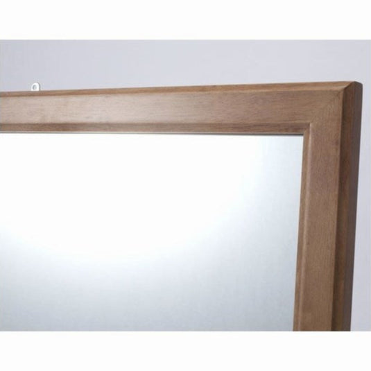 Wall Mounted Face Mirror MH360 (S Size) Light Brown