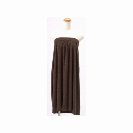 Soft, Simple Aesthetic Gown (Rubber Fastener Type) Dark Brown