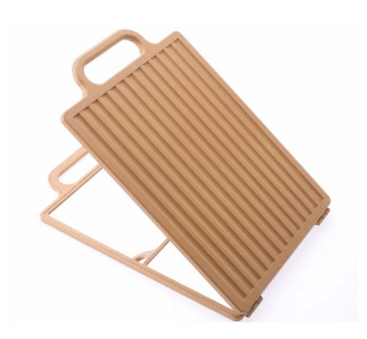 Square Shape Back Mirror Wood Texture