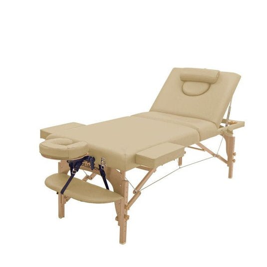 Deluxe Low Resilience Wooden Folding Reclining Bed 009SDX PLUS (2 color options)