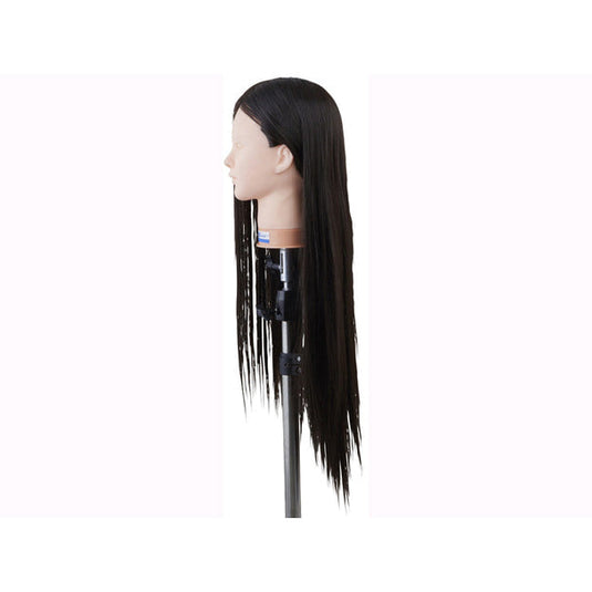 Mannequin Practice Head BG220 Black (100% Heat-Resistant Fiber)
