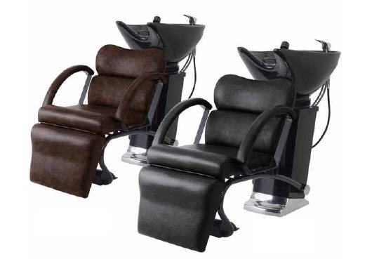 Back Shampoo Unit MR-0430 II (Faucet Set - Made in Japan) Single Lever Type Vintage Black / Vintage Dark Brown