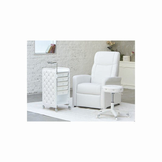 Lucile Quilting wagon 7 Tier Type (Completely Assembled) White