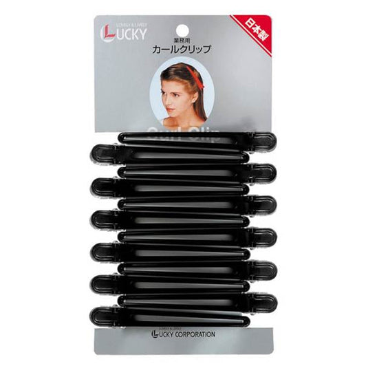 Curl Clip LL Black 12pcs 102mm