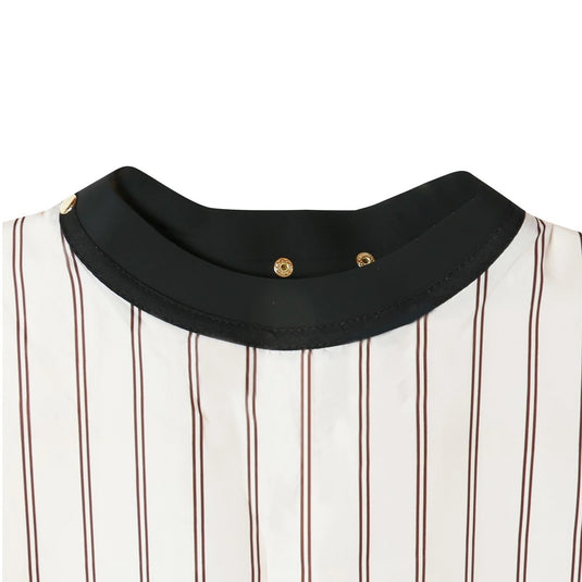 GRIMSTEADS Sleeveless Cutting Cape – Vintage Stripes