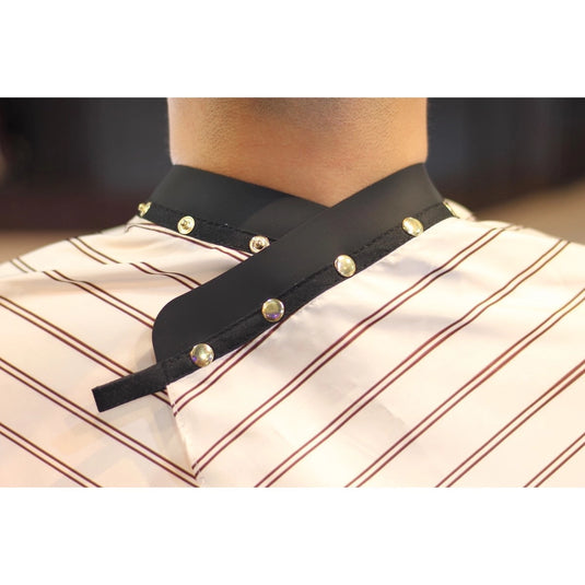 GRIMSTEADS Sleeveless Cutting Cape – Vintage Stripes