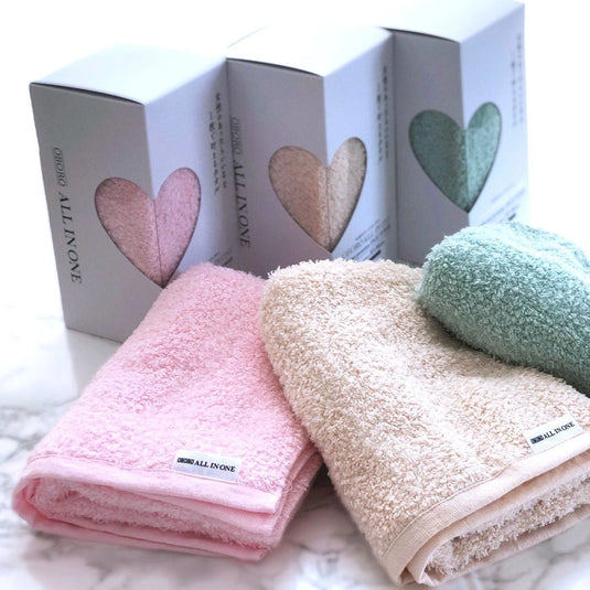 Oboro All-in-One Face Towel (32×90 cm) – [Recommended by the Japan Atopic Dermatitis Patients Association] – Available in 3 Colors