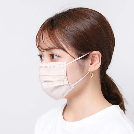 Kirei Mask – Slightly Smaller Size (Pink & Beige) – 40 Pieces