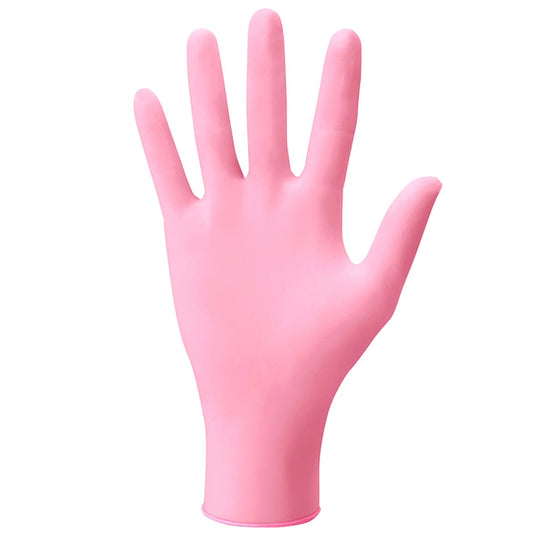 No.8850 Nitrilst Pink Gloves – 100 pcs  Available in 4 sizes