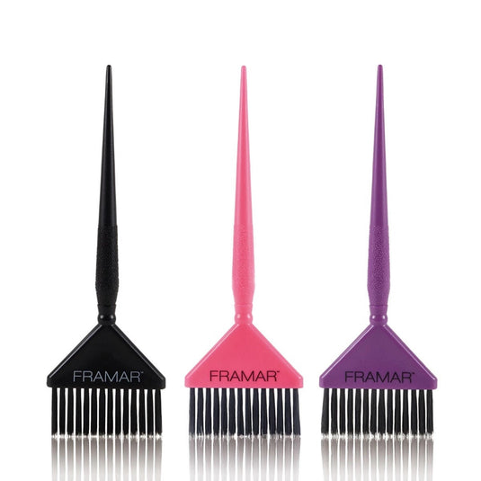Big Daddy Brush Set (Black, Purple & Pink) – Set of 3
