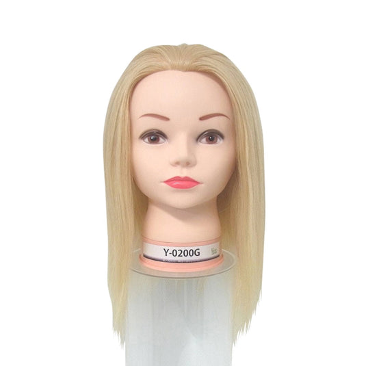 YUKARI JAPAN Y-0200G [One-Length &amp; Medium Layer Training Wig / 100% Human Hair / Blonde Type]