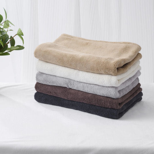 Microfiber Velour Face Towel – Set of 12 (35×80cm) – Available in 5 Colors