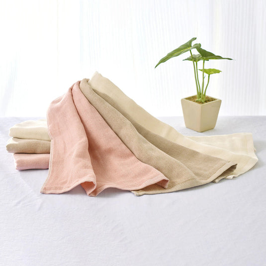 [Imabari Towel] Ultra-Light Triple Gauze Quick-Dry Face Towels – Set of 3 (34×86cm) – Available in 3 Colors