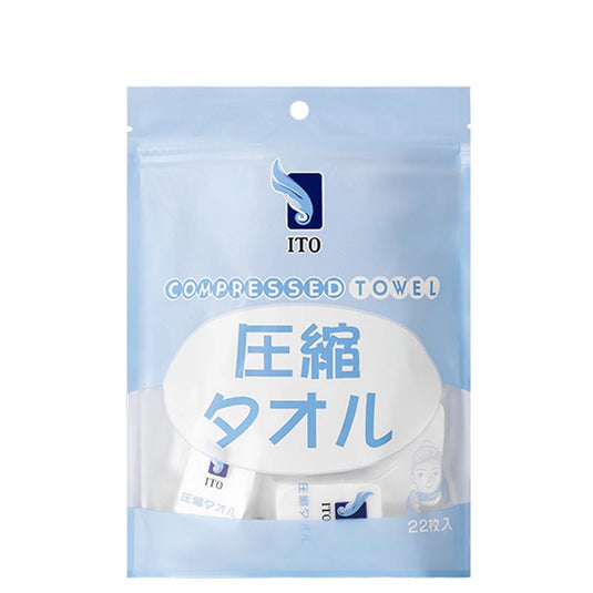 ITO Compressed Towel – Approx. 240 × 300 mm (22 pcs)