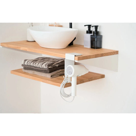 Hanging Hair Dryer Holder - Shelf Hook Type