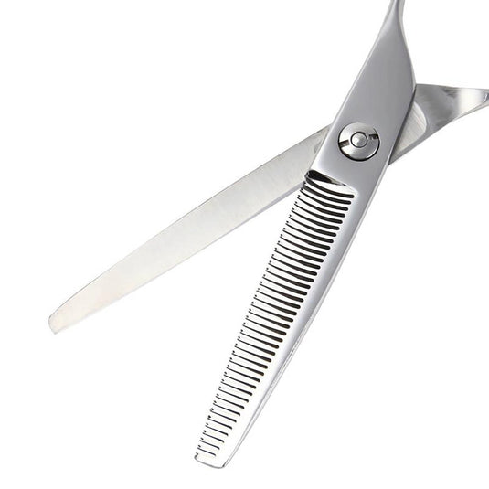 DEEDS GTZ640RV Thinning Shears – 40 Teeth V-Groove R Blade (6.0 inch / Approx. 35% Thinning Ratio)