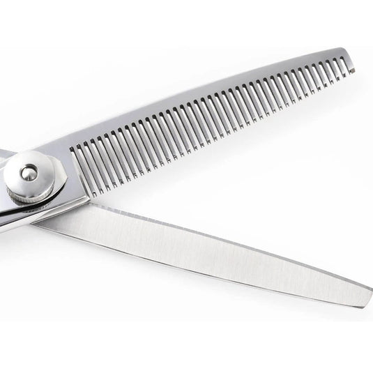 DEEDS XXB640IV Thinning Scissors 40 Teeth, V-Groove Flat Blade (6.0 inch / Approx. 35% Thinning Rate)