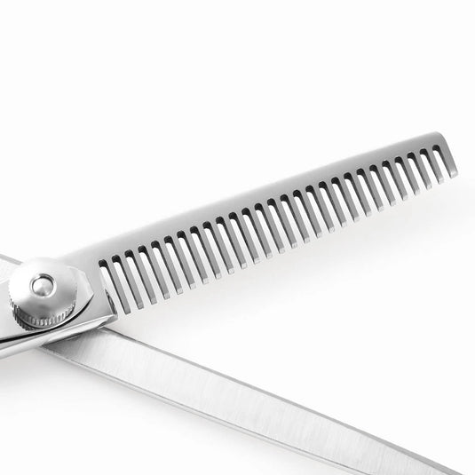 DEEDS XXC527I Thinning Scissors 27 Teeth, Flat Blade (5.5 inch / Approx. 20% Thinning Rate)