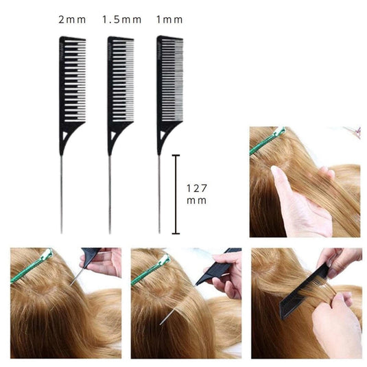 Dream Weaver Comb Set – 3 pcs (Black / Pastel)