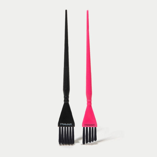 2-Piece Balayage Brush Set (Black & Pink)