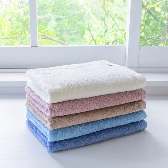 Imabari Towel — Quick-Dry Indoor-Drying Slim Bath Towel 34×110 cm (Gauze & Pile) — Available in 5 Colors