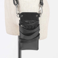 Black (Wrinkle Finish) with Silver Hardware no.412