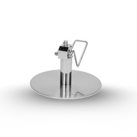 Stainless steel round plate base