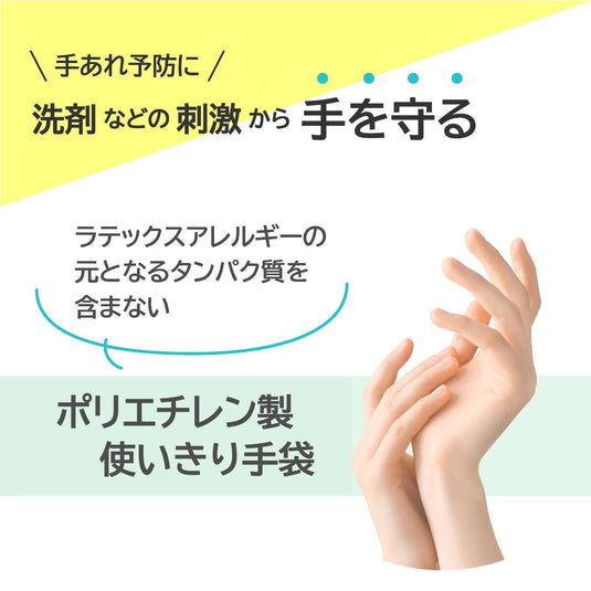 NO.846 Clean Hands Disposable Gloves – 100 pcs (Translucent)  Available in 3 sizes