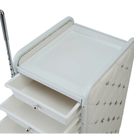 Lucile Quilting wagon 7 Tier Type (Completely Assembled) White