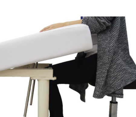 Perforated Reclining Wide Massage Bed W-7 White [L190 x W70cm]