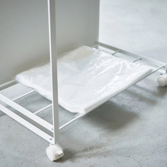 Tosca Concealed Sorting Dust Wagon - 3 Compartments, White (4780)