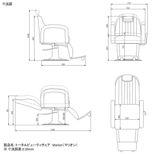 Total Beauty Chair Marion