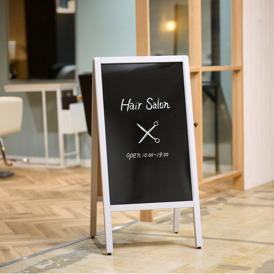 A-Frame Double-Sided Signboard Grey (L) (Magnetic, Marker Type)