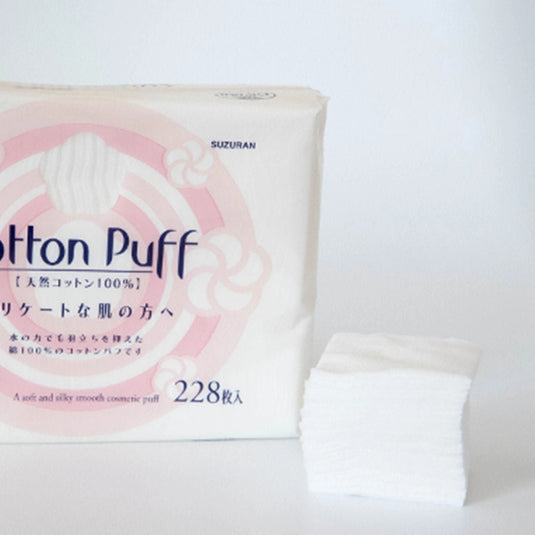 [Lilybell Suzuran] Lilybell Cotton Puff (100% Cotton / 5 x 6 cm / 228 Sheets)