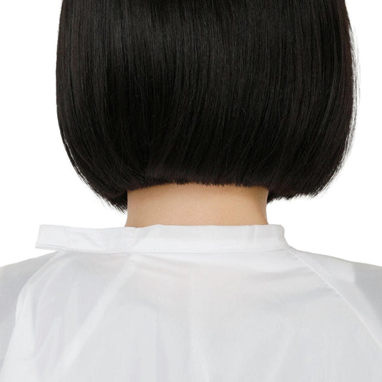 Basic Waterproof Cutting Cape with Sleeves - White