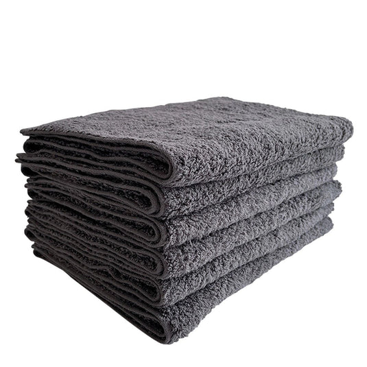 Super Absorbent Salon Work Towel 6 pcs (33 x 90 cm) Stone Grey