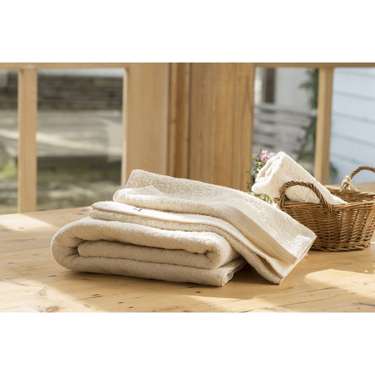[Imabari Towel] Bulky Pro Bed Sheet (138×200 cm) No.6961 – Natural
