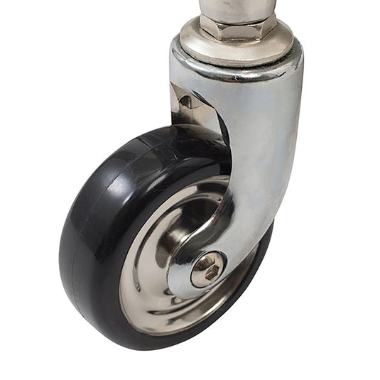 Stainless Steel 4-Tier Wagon with Sliding Tray (Made in Japan / Pre-Assembled)