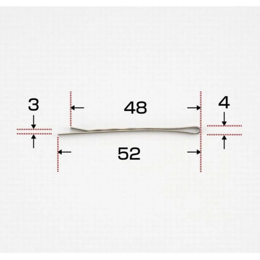 Nishida Stainless American Pins – 50 Pack (Silver)