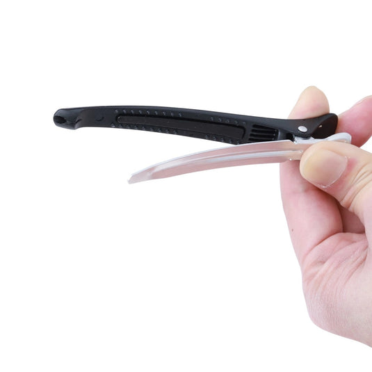 Grippy Hair Clips (Black) – Set of 6