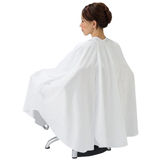 ELCO 8110 Non-Pachi SALA BOX Type Cutting Cape with Sleeves – White