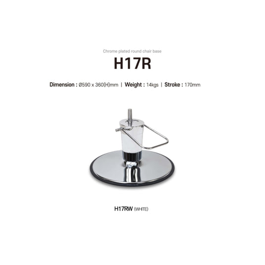 Chrome plated round chair base H17RW