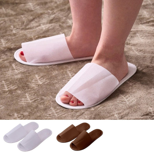 Easy-Wear Disposable Paper Slippers SP, 30 Pairs (2 Colours Available)