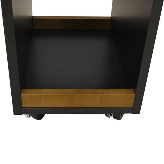 GRAIN Natural Wood Multi-Purpose Trolley - Light Brown (Made in Japan, Fully Assembled)