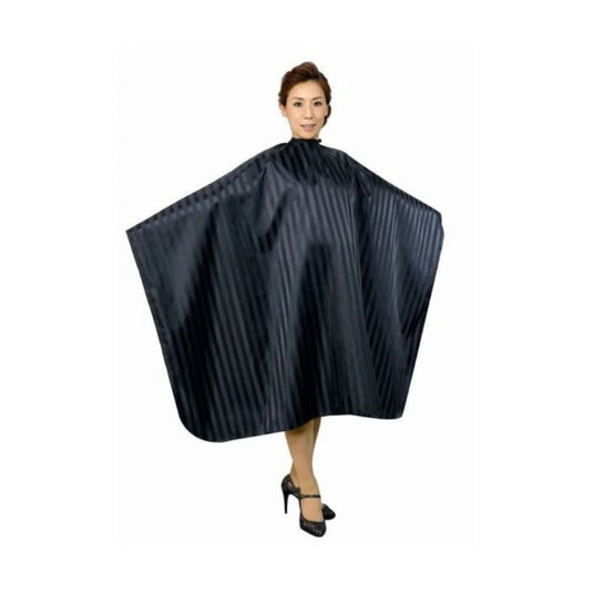 EXCEL No.4340 Striped Hair Dye Cape Sleeveless Black