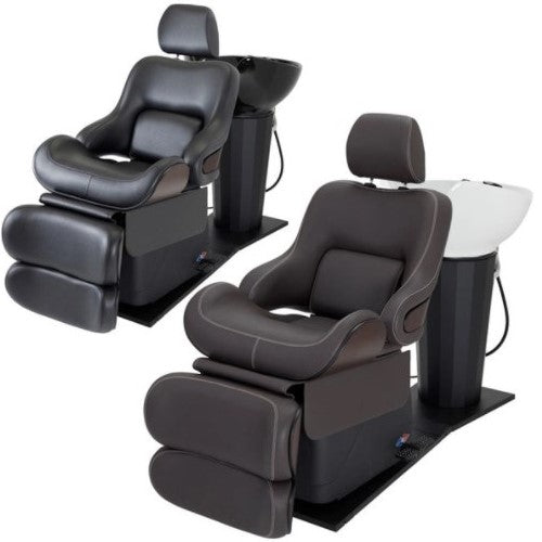 Relaxation Shampoo Unit SPAZIO [DELUXE] Single Lever Type Dark Brown