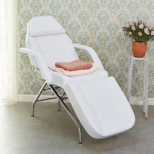 Wide Beauty Bed F-201W - White (2 options)